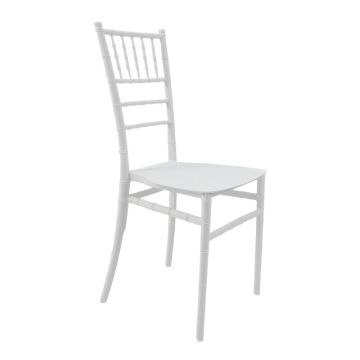 Scaun elegant Tiffany by, Alb Imaculat, Polipropilenă, 38x46x87 cm - Alb