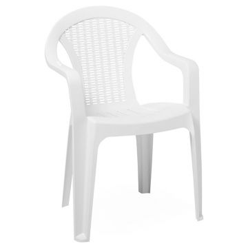 Scaun exterior Headway, Alb, 56x42x78 cm - Alb