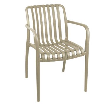 Scaun exterior Zoi, Diverse culori, 58x54x80 cm - Natural