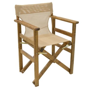 Scaun regizor pliabil Retto, Lemn masiv de fag bej, compacte, 61x51x86 cm - Nuc