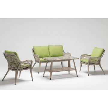 Set De Lounge De Grădină Irıs - 211S, Verde, 166X82X72 Cm - arsiv7