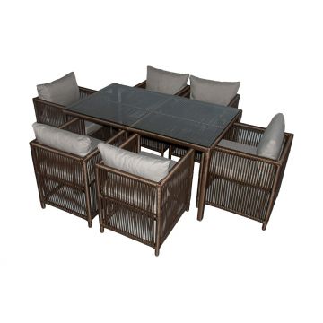 Set De Lounge De Grădină Mana, 150X76X90 Cm, 7 Piese - arsiv4