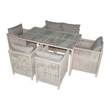 Set De Lounge De Grădină Mana, 150X76X90 Cm, 7 Piese - arsiv5
