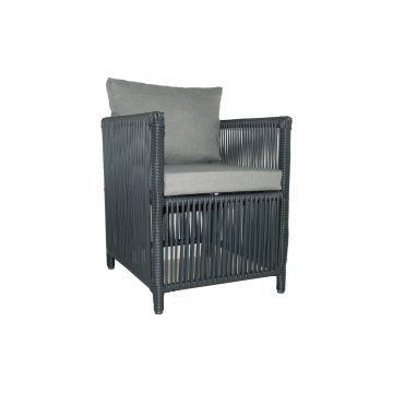 Set De Lounge De Grădină Mana, 150X76X90 Cm, 7 Piese - Gri