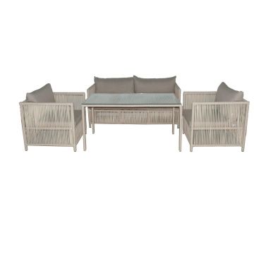 Set De Lounge De Grădină Mana 3, Maro Inchis, 154X70X74 Cm - arsiv2
