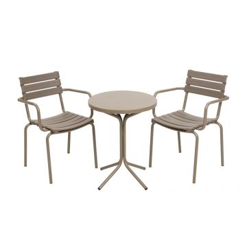 Set De Lounge De Grădină Maya, Cappuccino, 50x50x81 cm - arsiv4
