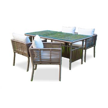 Set De Lounge De Grădină Newyork 150, Maro Inchis, 150X75X90 Cm - arsiv3