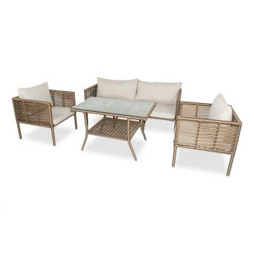 Set De Lounge De Grădină Newyork 160, Maro Inchis, 65X65X66 Cm - arsiv6