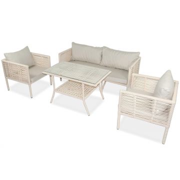 Set De Lounge De Grădină Newyork 160, Maro Inchis, 65X65X66 Cm - arsiv7