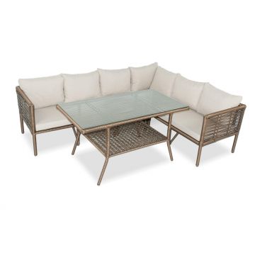 Set De Lounge De Grădină Newyork 224, Maro Inchis, 224X65X180 Cm - arsiv3