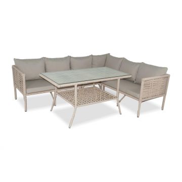 Set De Lounge De Grădină Newyork 224, Maro Inchis, 224X65X180 Cm - arsiv4