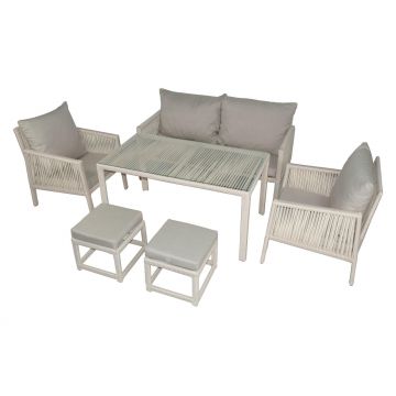 Set De Lounge De Grădină Otto Sofa, Maro Inchis, 154X82X69 Cm - arsiv8