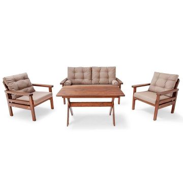 Set De Lounge De Gradina Sasha, 4 piese - Maro