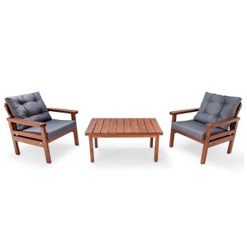 Set De Lounge De Gradina Torino, 3 piese - Antracit