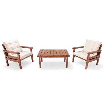 Set De Lounge De Gradina Torino, 3 piese - Bej