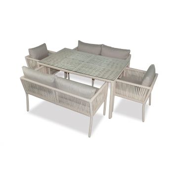 Set De Lounge De Grădină Vera 2, Maro Inchis, 150X75X90 Cm - arsiv2