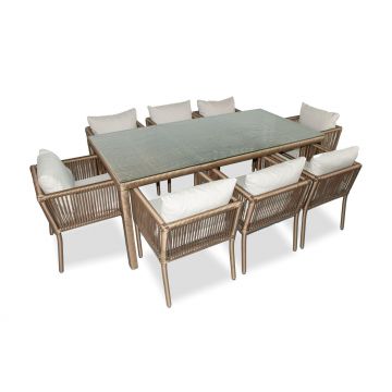 Set De Lounge De Grădină Vera 200, Maro Inchis, 200X75X100 Cm - arsiv