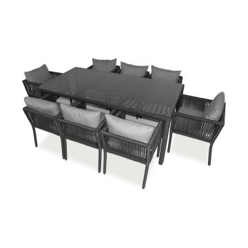 Set De Lounge De Grădină Vera 200, Maro Inchis, 200X75X100 Cm - Gri