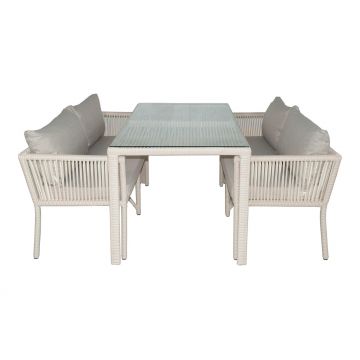 Set De Lounge De Grădină Vera 4, Maro Inchis, 140X75X80 Cm - arsiv3