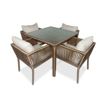 Set De Lounge De Grădină Vera 90, Maro Inchis, 90X75X90 Cm - arsiv4