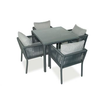 Set De Lounge De Grădină Vera 90, Maro Inchis, 90X75X90 Cm - Gri