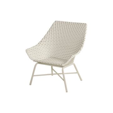 Fotoliu de grădină Hartman Delphine, alb - crem