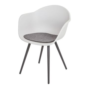 Scaun de grădină gri din plastic Zara – Garden Pleasure