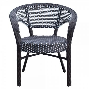 Scaun suprapozabil ISABELLE 66x71x76 cm maro/alb
