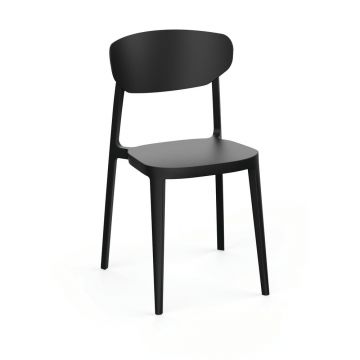 Scaun de grădină negru din plastic Mare – Rojaplast Scaun de grădină negru din plastic Mare – Rojaplast