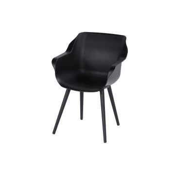 Scaune de grădină negre 2 buc. din plastic Sophie Studio – Hartman Scaune de grădină negre 2 buc. din plastic Sophie Studio – Hartman
